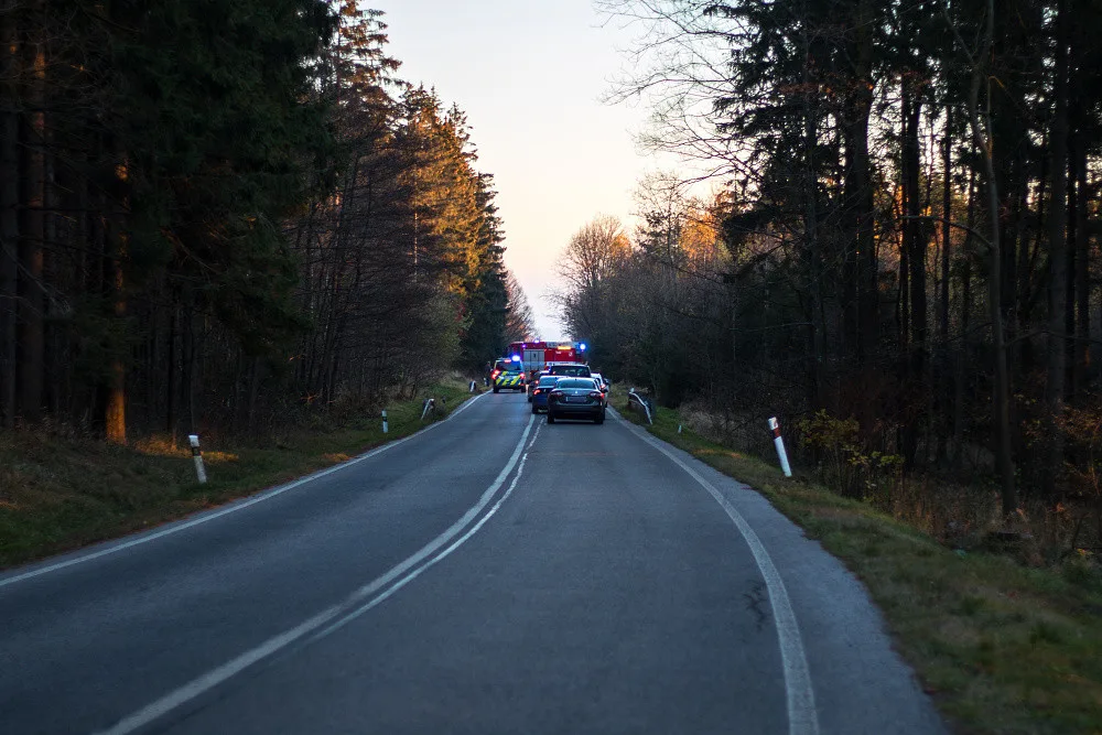 Foto z místa nehody