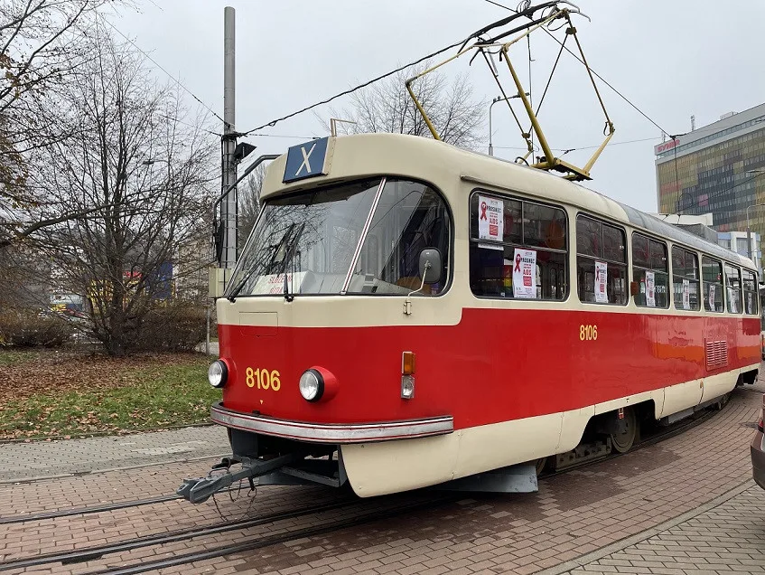 V Liberci mohla veřejnost navštívit osvětovou tramvaj i se nechat bezplatně otestovat