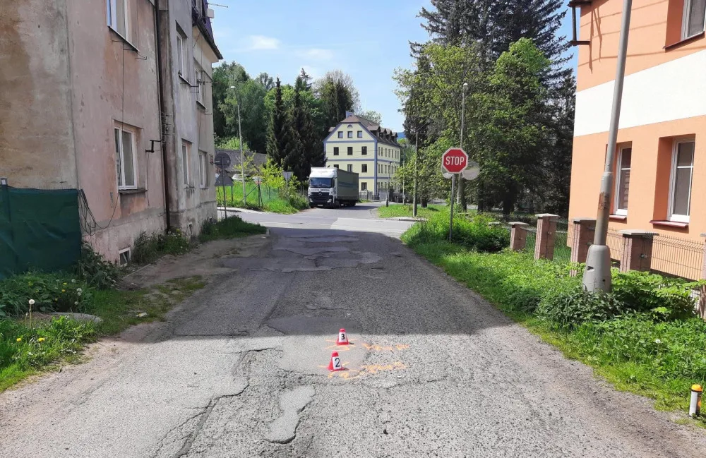 Místo, kde došlo k nehodě.