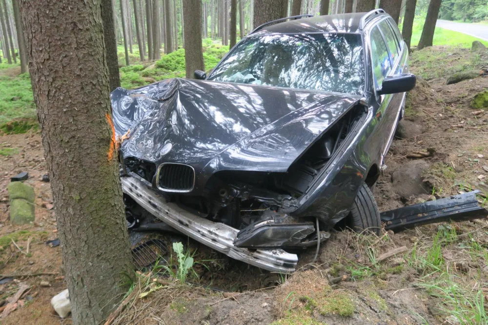 Řidiče překonal mikrospánek.