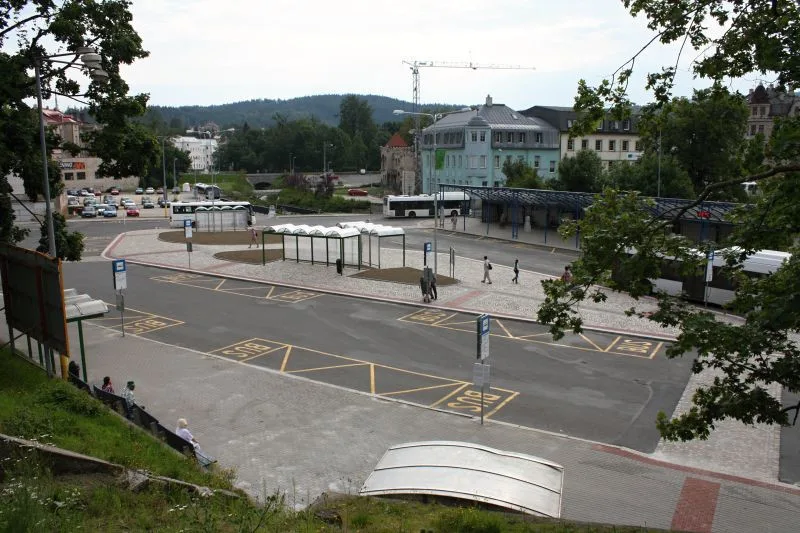 Autobusové nádraží v Liberci.