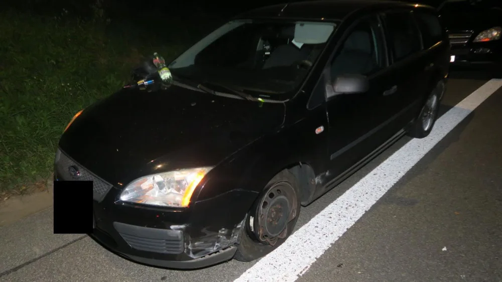 Havarované auto.