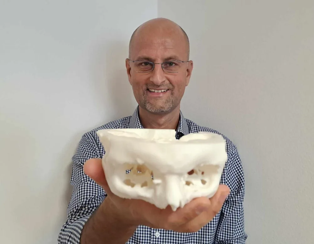Zakladatel České společnosti pro 3D tisk v medicíně Lukáš Čapek.