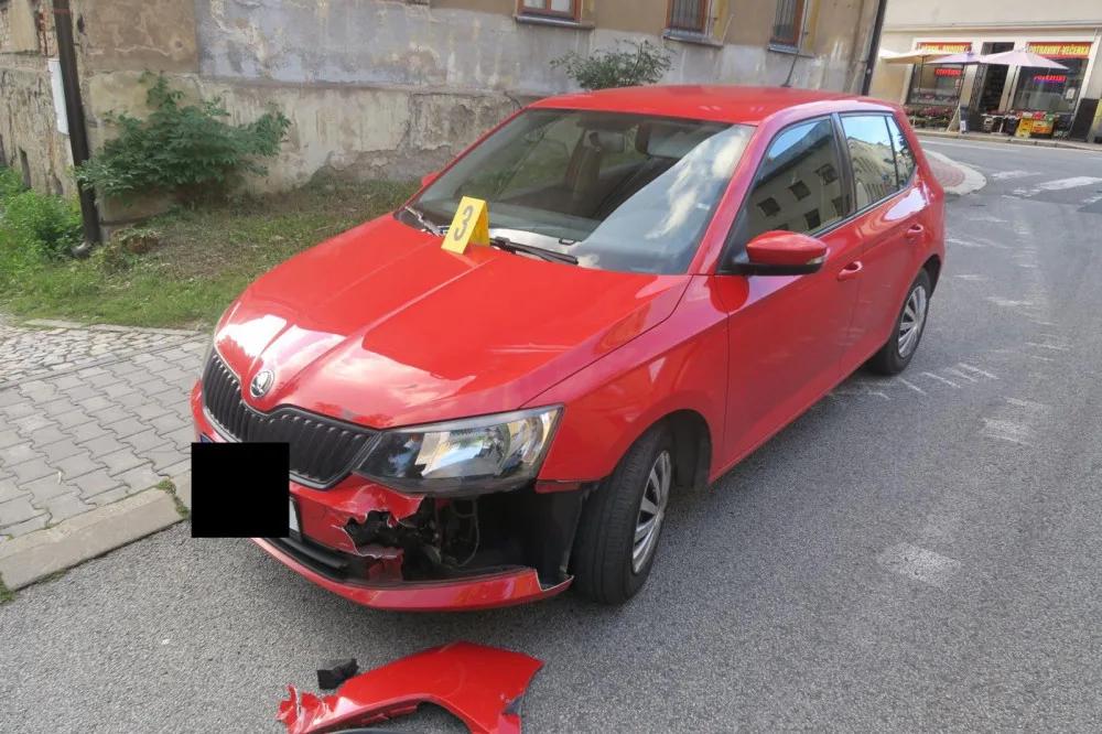 Nabourané auto.