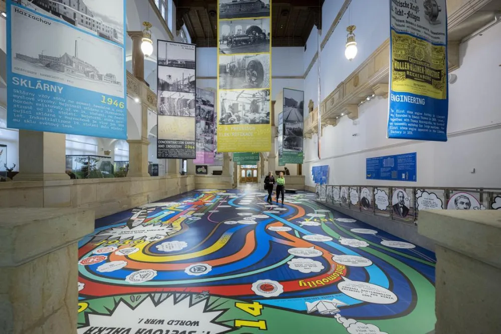 Netradiční expozice nové výstavy Cestami průmyslu.