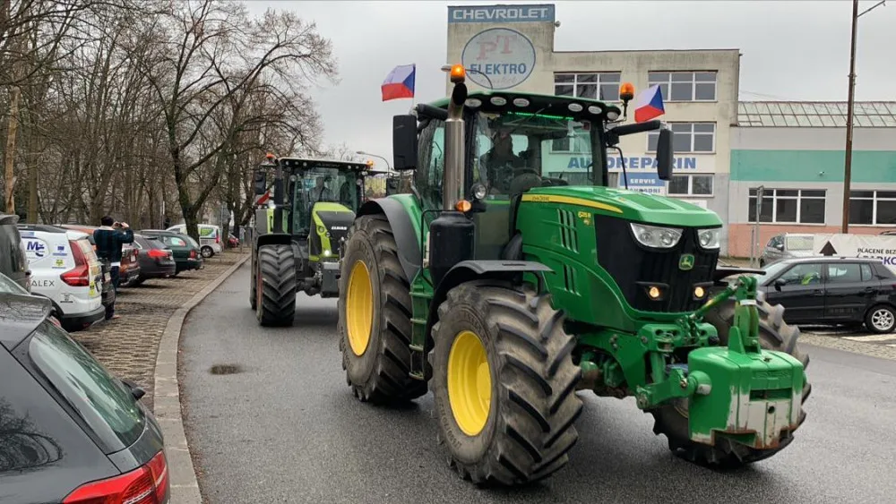 Protest zemědělců v Liberci. Stát na nás neskutečným způsobem nakládá, vadí jim