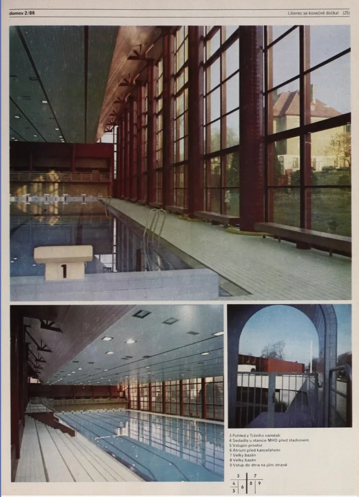 DRBNA HISTORIČKA: Plavecký bazén Liberec architekta Švancera