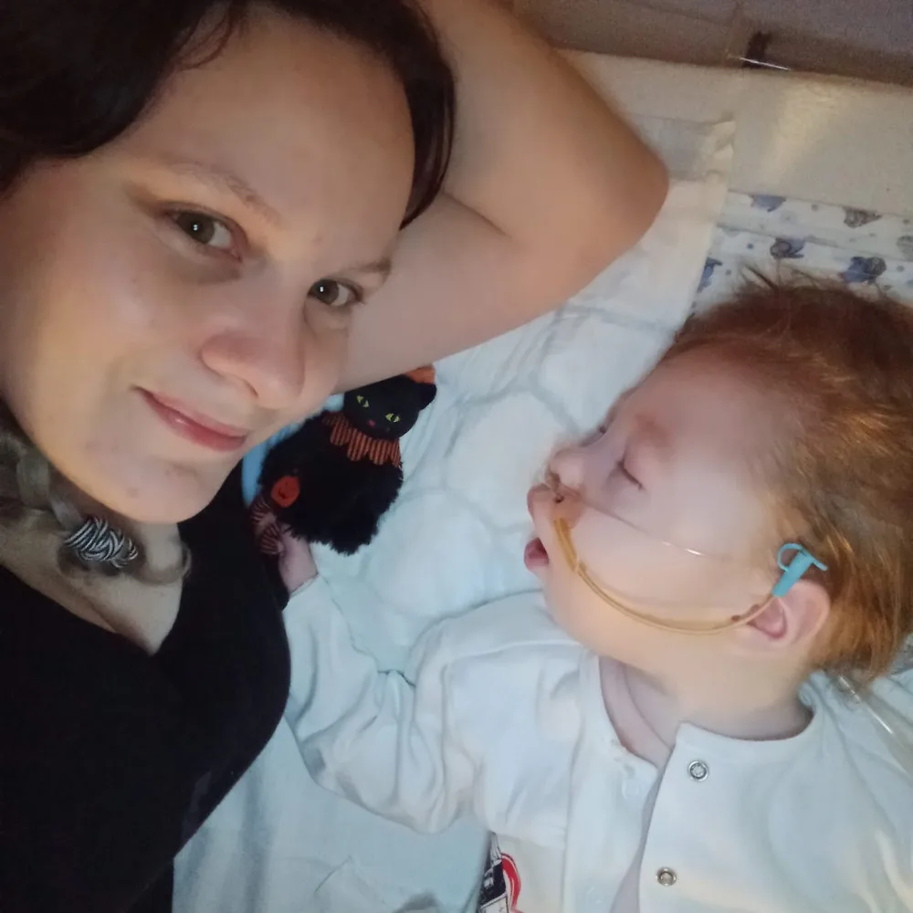 Tereza se svým synem.