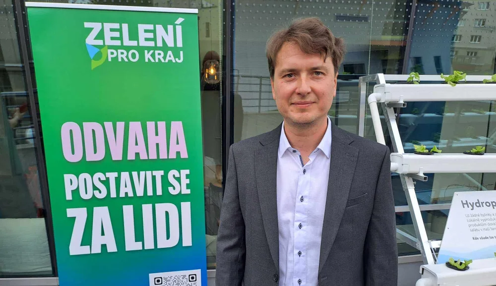 Lídr kandidátky Zelení pro kraj Milan Starec.