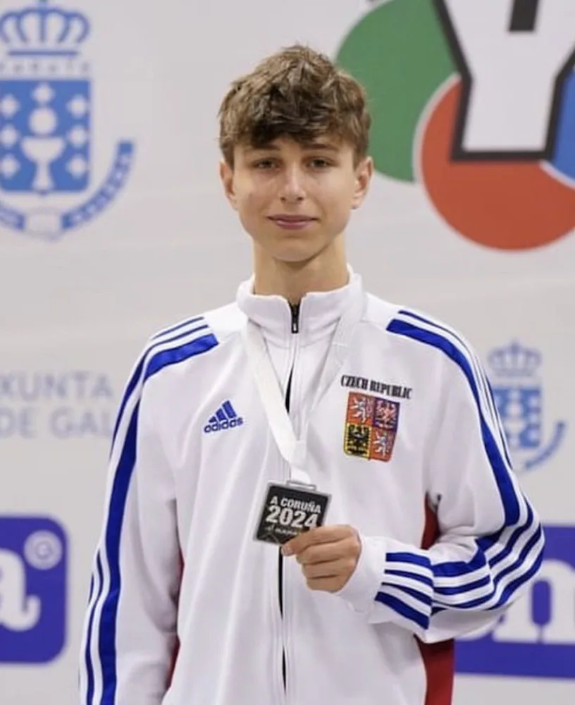 Liberecký karatista Filip Horňák získal stříbro na světové lize mládeže
