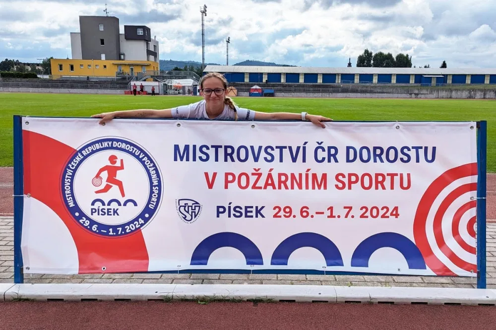 FOTO: Hasička z Liberce reprezentovala kraj na republikovém mistrovství. Překonala svůj rekord