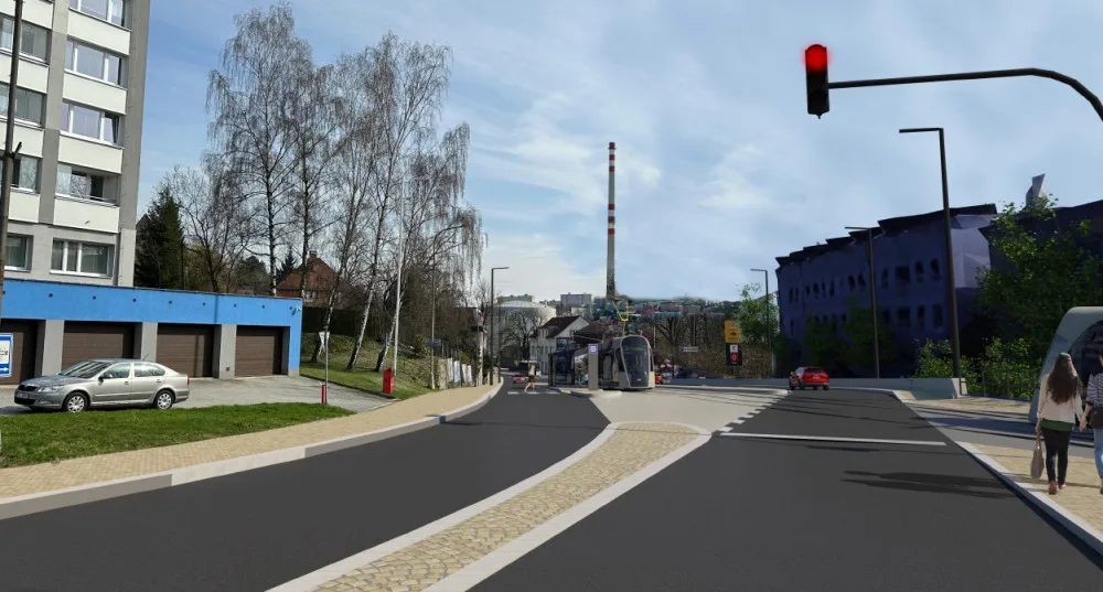 Nový návrh na stavbu tramvajové tratě v Liberci je levnější a takřka bez demolic