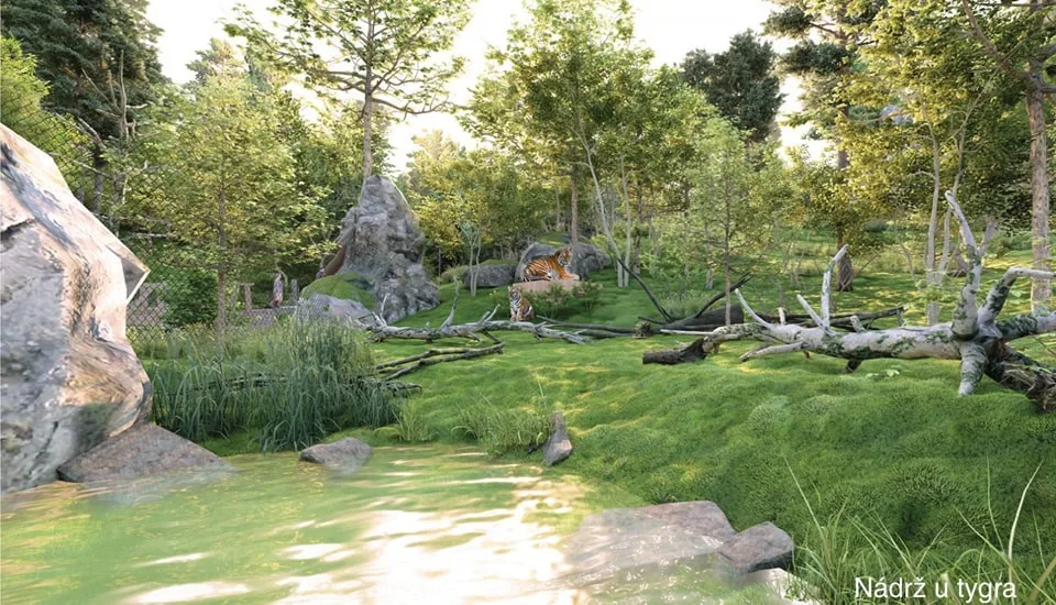 Liberecká zoo bude jedou tak velká, v okolí amfiteátru vyroste nová část nazvaná Údolí ohrožené divočiny