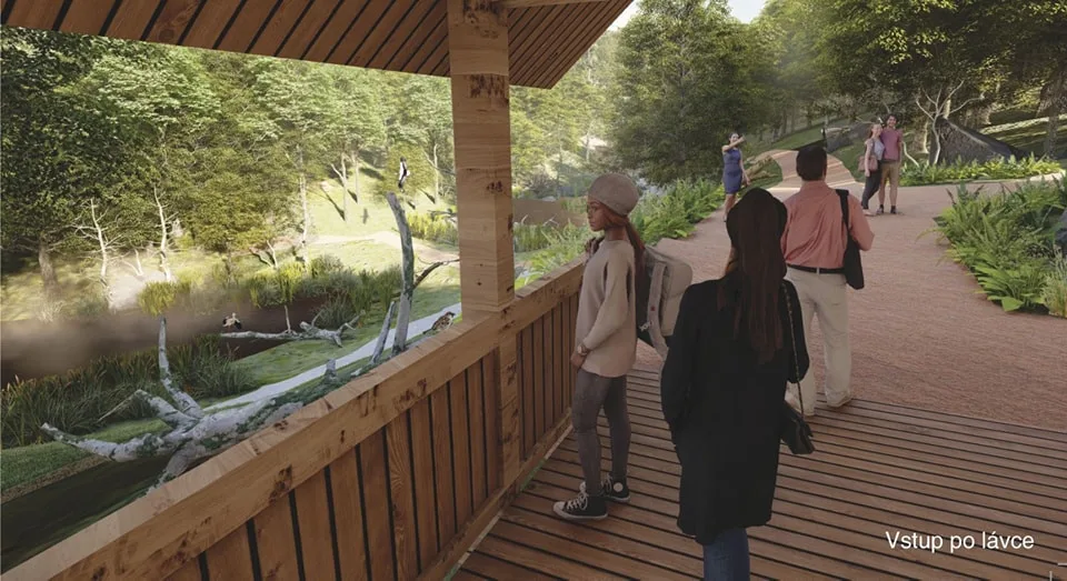 Liberecká zoo bude jedou tak velká, v okolí amfiteátru vyroste nová část nazvaná Údolí ohrožené divočiny