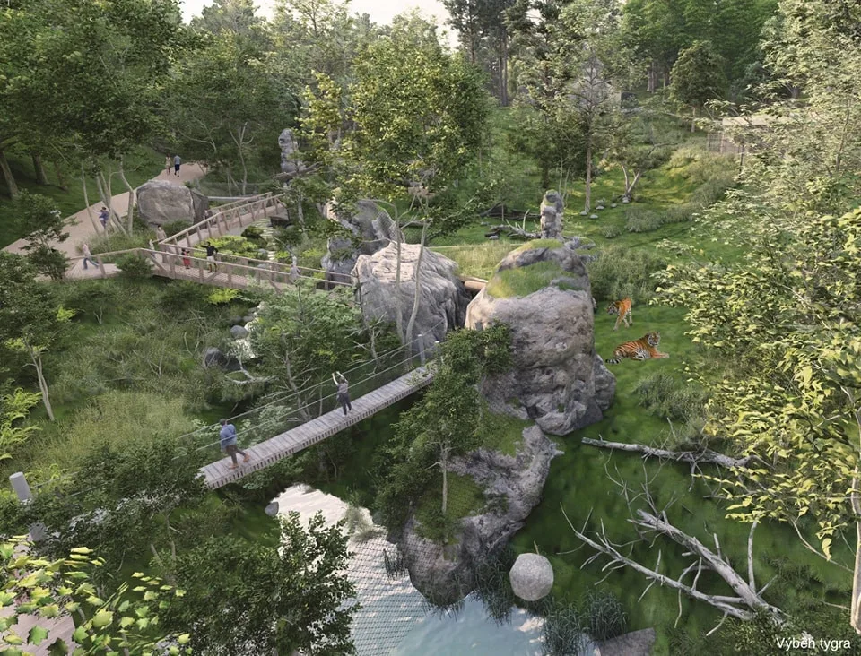 Liberecká zoo bude jedou tak velká, v okolí amfiteátru vyroste nová část nazvaná Údolí ohrožené divočiny