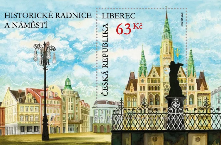 Česká pošta vydá v červnu známku s libereckou radnicí