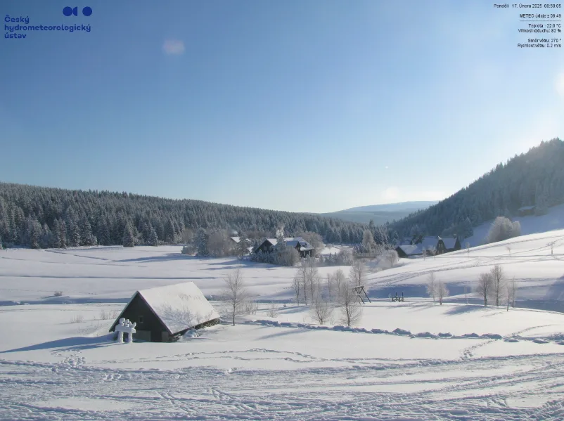 Na Jizerce bylo ráno minus 27,6 stupně, nejspíš nejméně za poslední čtyři roky
