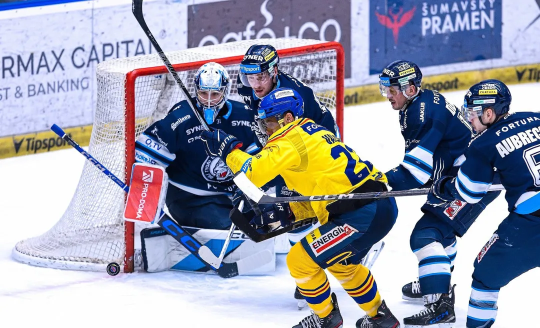 Závěrečné kolo základní části extraligy Tygrům body nepřineslo, nestačili na Motor