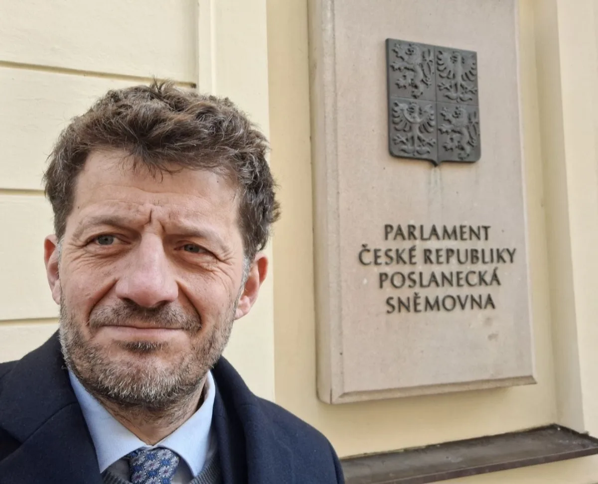 Jan Sviták. Snímek pochází z jednání s ministrem dopravy v souvislosti s chystanou stavbou silnice propojující Liberec a Frýdlant