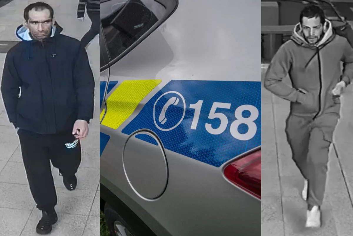 Poznáváte muže na fotografii? V souvislosti s krádeží peněz v nákupním centru v Liberci po nich pátrá policie