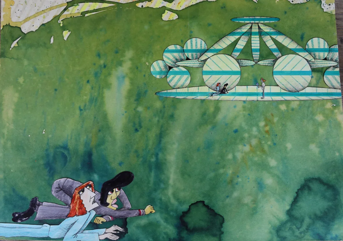 Galerie Lázně připravila výstavu děl Šťastného vzduchoplavce české animace