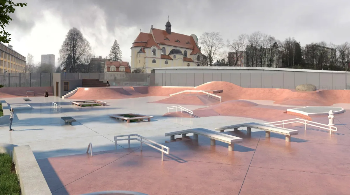 Skatepark v Liberci se po 27 letech dočká modernizace, otevře za rok na podzim