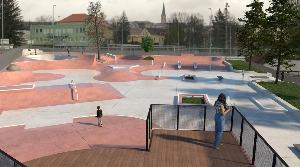 Skatepark v Liberci se po 27 letech dočká modernizace, otevře za rok na podzim