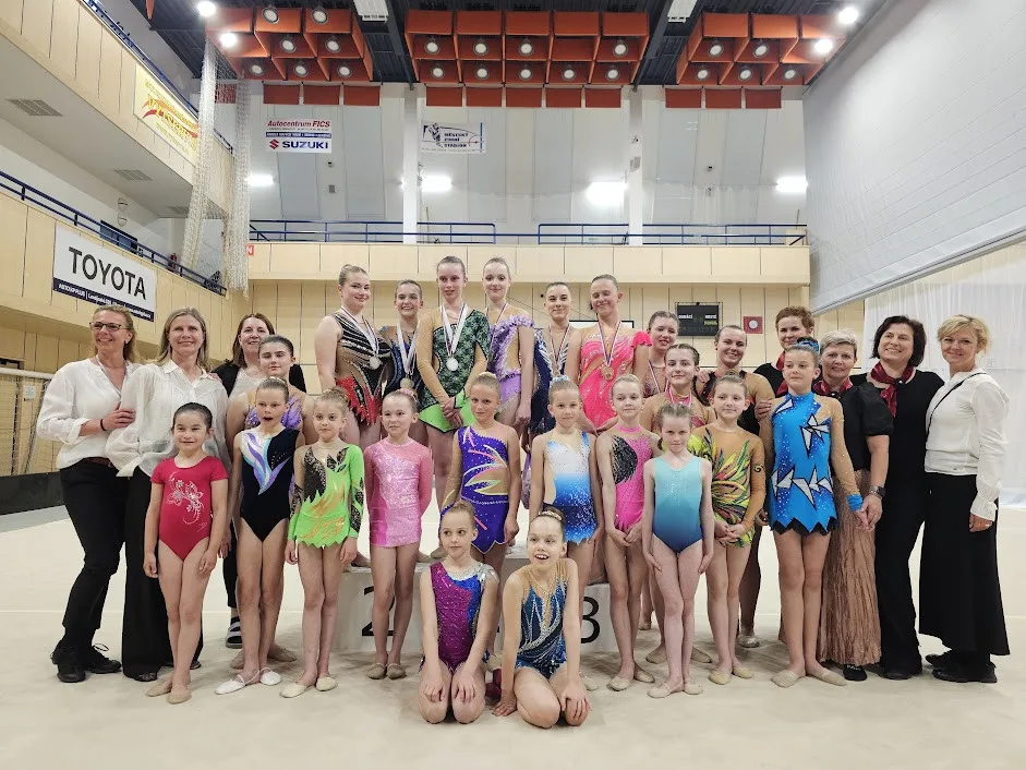 Dva tituly přebornice oblasti pro moderní gymnastky z Liberce. Celkem získaly 25 medailí