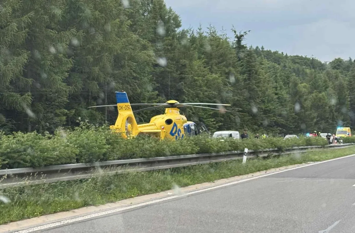 Tragická nehoda u Bílého Kostela. Při nehodě zemřel motocyklista