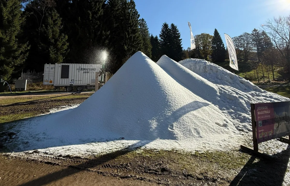 zasněžování Bedřichov šířka