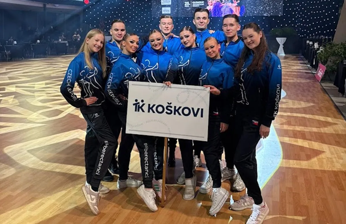 Taneční klub Koškovi zazářil na Mistrovství ČR družstev v Olomouci