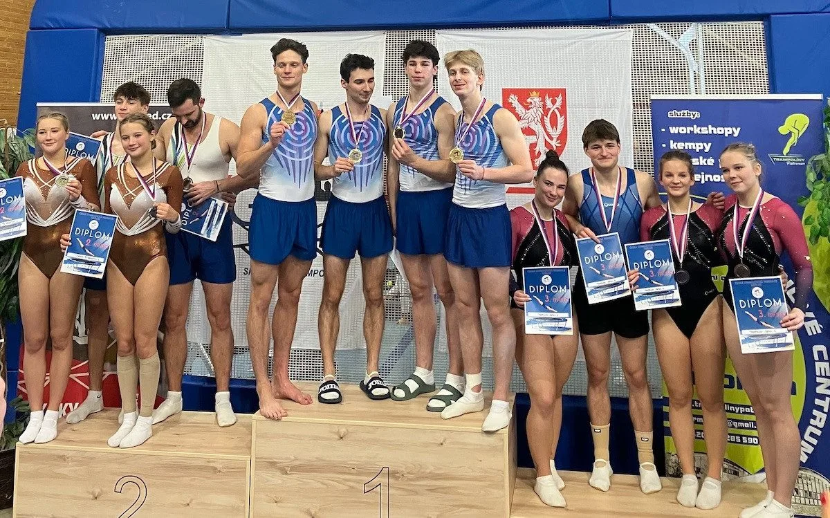 Bronz pro Liberec. Orionka hostila Mistrovství ČR družstev ve skocích na trampolíně