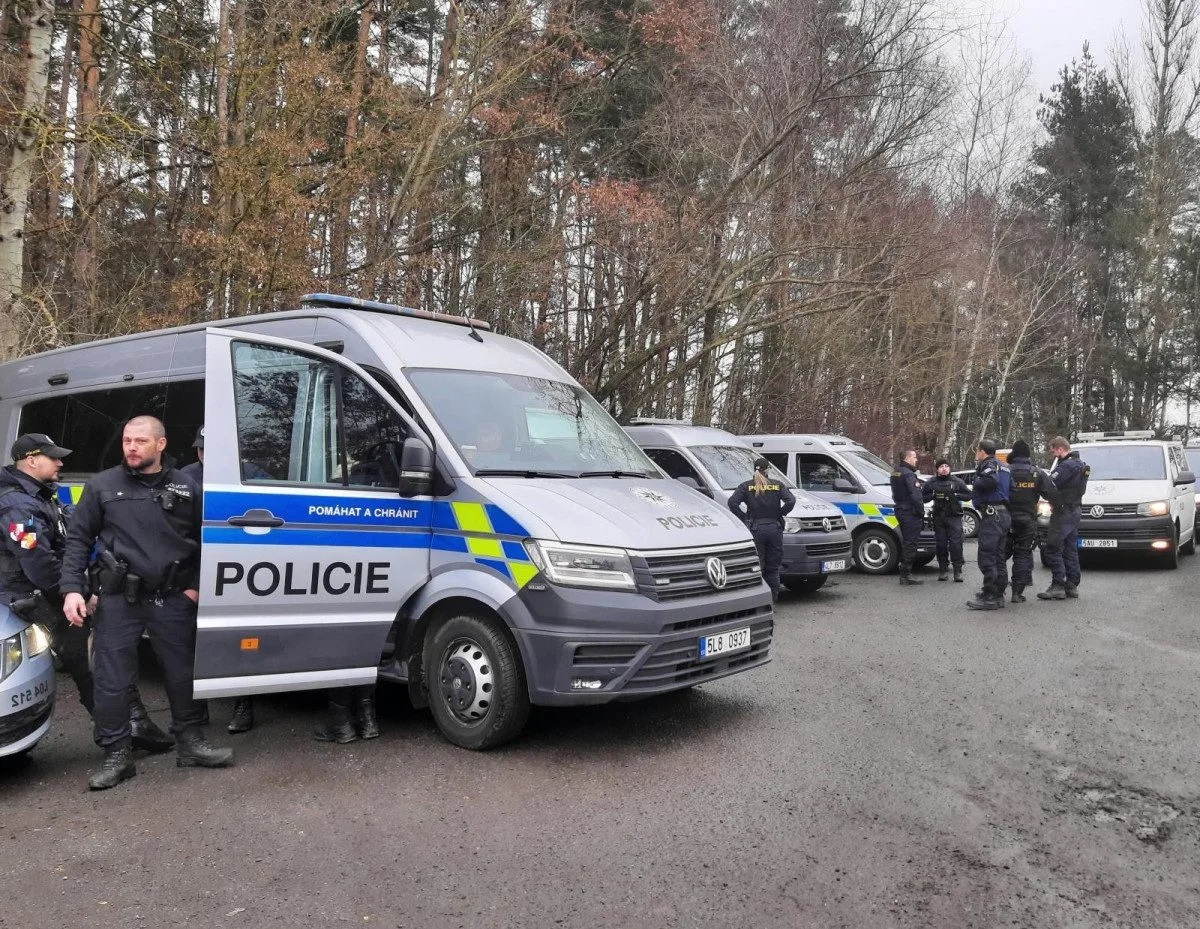 Policejní kontroly cizinců v České Lípě.