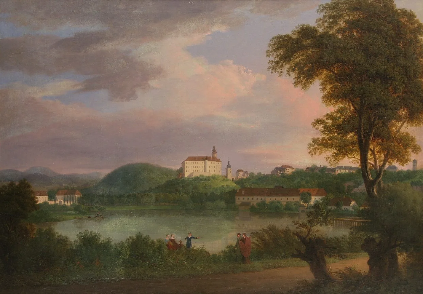 Antonín Mánes, Zámek Lemberk, 1818, olej, plátno, ze sbírek Galerie Lázně Liberec