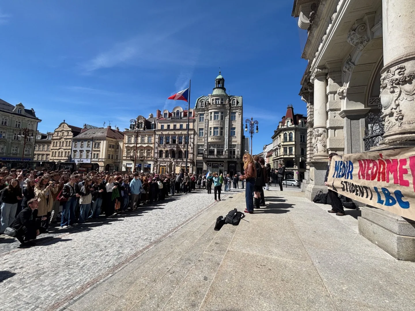 Studenti v Liberci: Veřejnoprávní média nedáme, nechceme jít cestou Slovenska a Maďarska