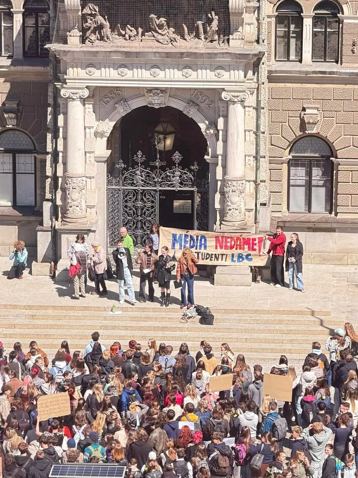 Studenti v Liberci: Veřejnoprávní média nedáme, nechceme jít cestou Slovenska a Maďarska