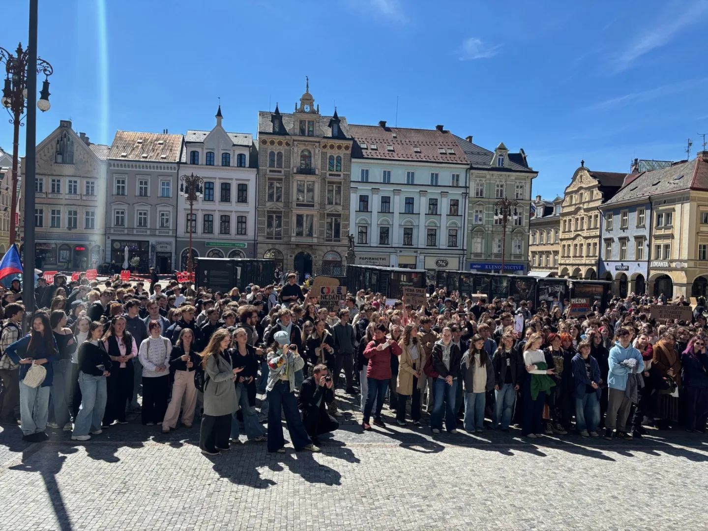Studenti v Liberci: Veřejnoprávní média nedáme, nechceme jít cestou Slovenska a Maďarska