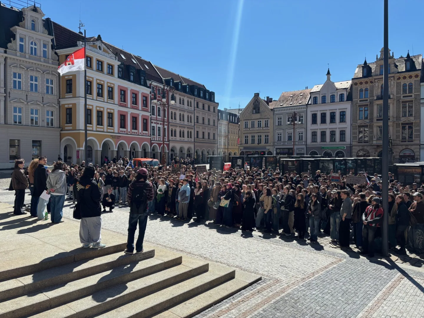 Studenti v Liberci: Veřejnoprávní média nedáme, nechceme jít cestou Slovenska a Maďarska