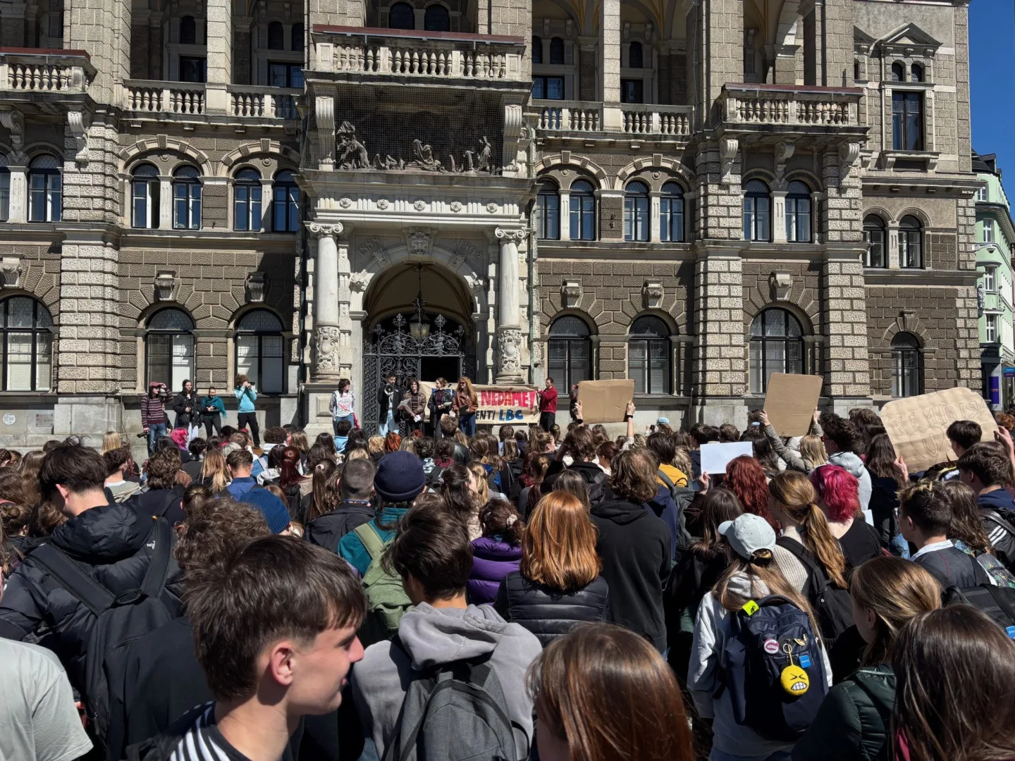 Studenti v Liberci: Veřejnoprávní média nedáme, nechceme jít cestou Slovenska a Maďarska