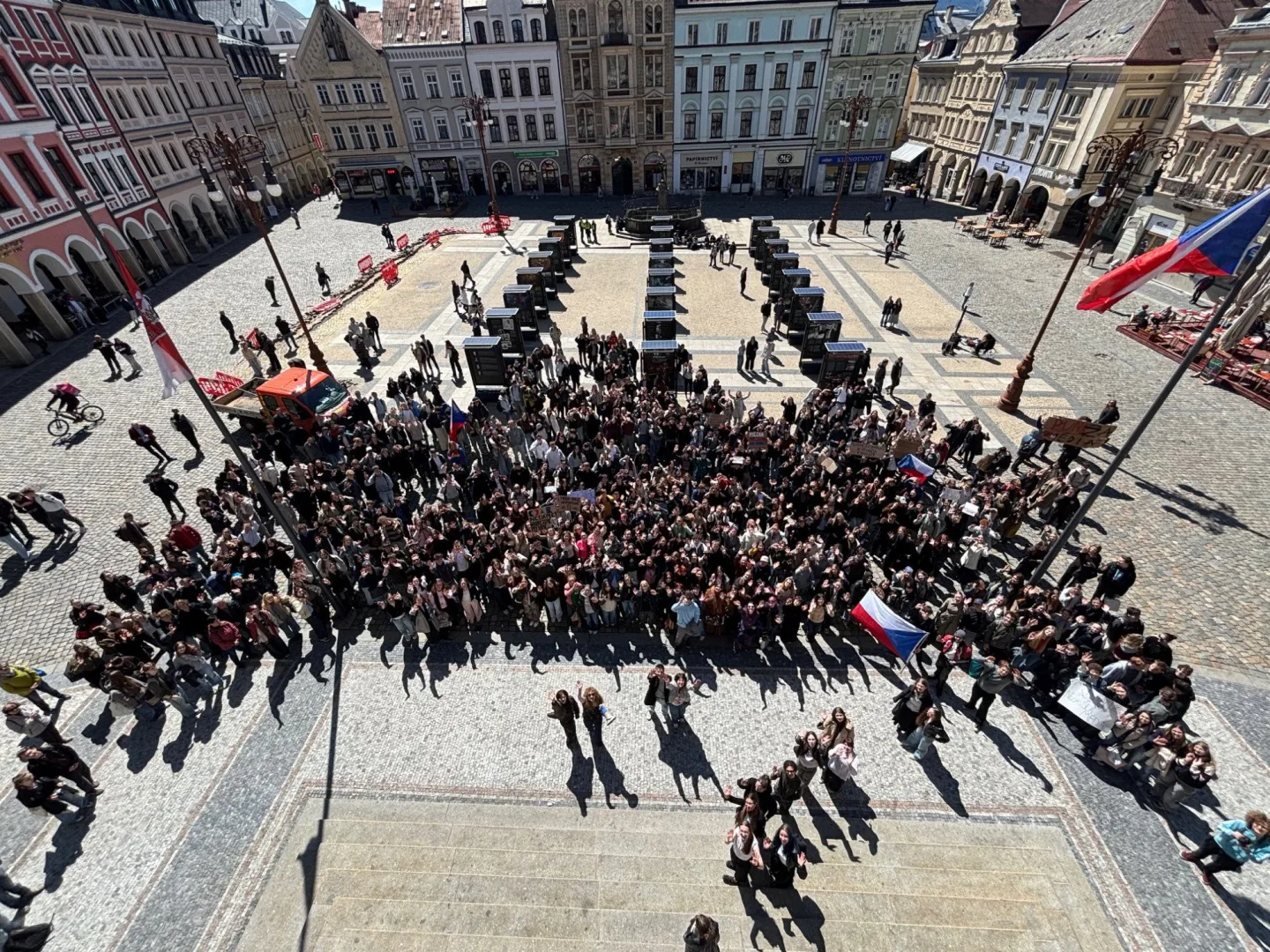 Studenti v Liberci: Veřejnoprávní média nedáme, nechceme jít cestou Slovenska a Maďarska