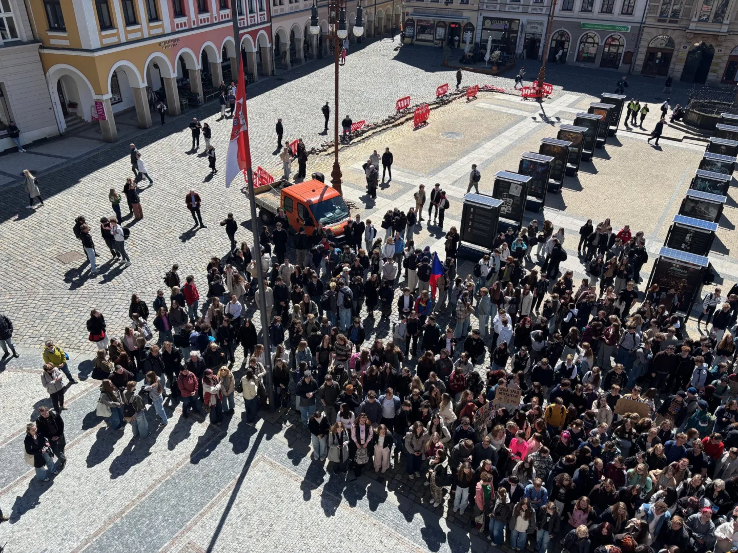 Studenti v Liberci: Veřejnoprávní média nedáme, nechceme jít cestou Slovenska a Maďarska