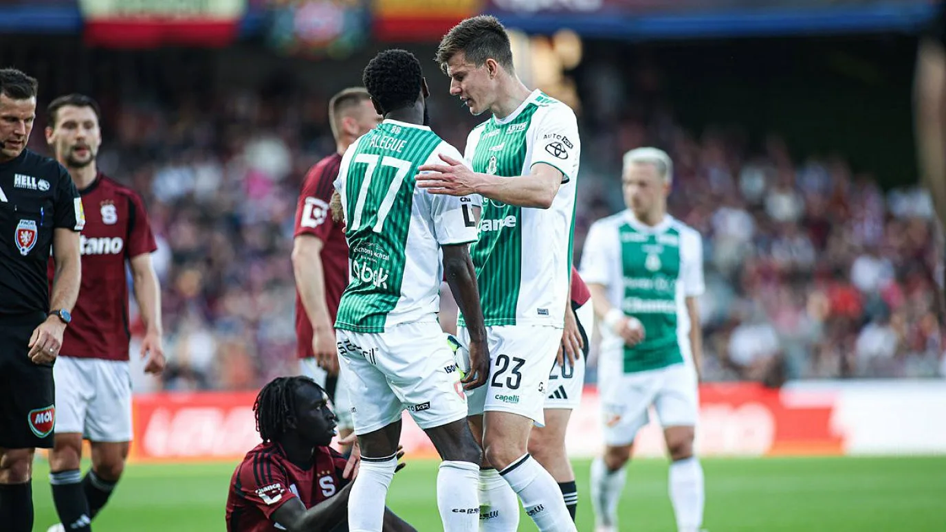 Sparta porazila Jablonec 2:0, rozhodlo se po vyloučení Sobola