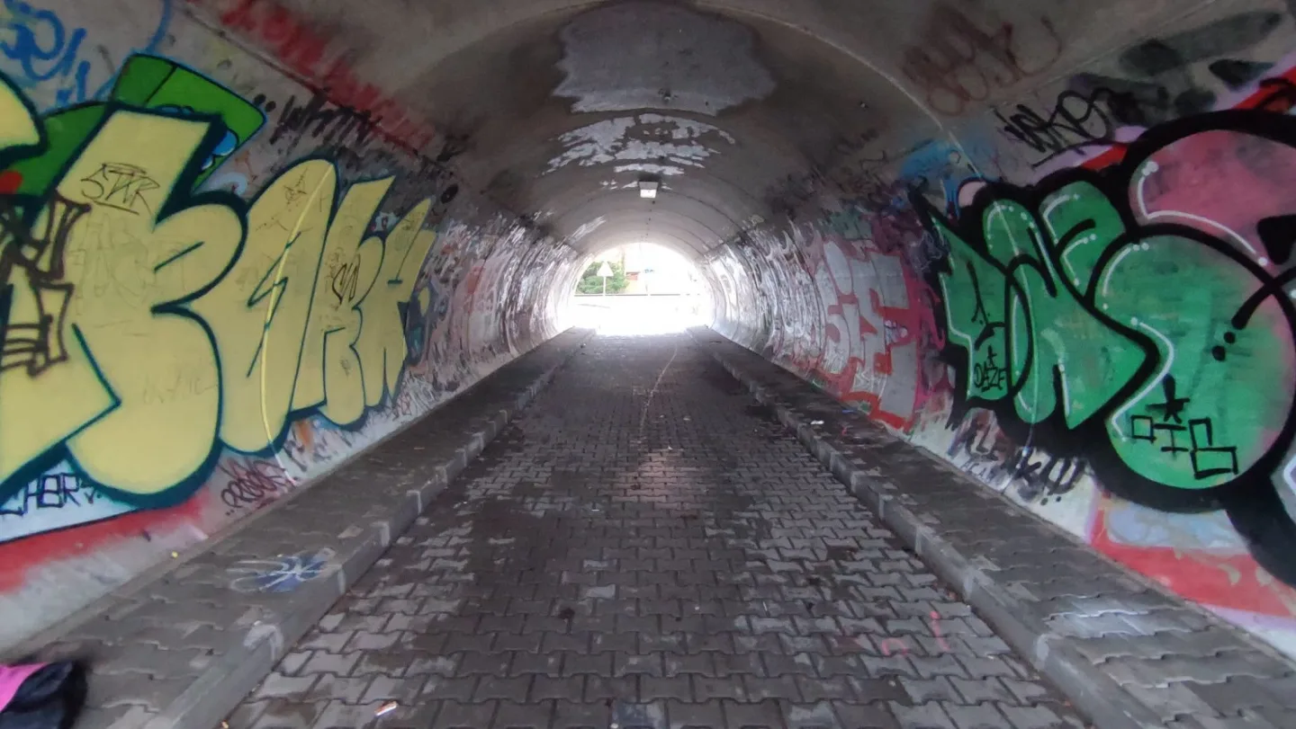 Tunel před revitalizací.