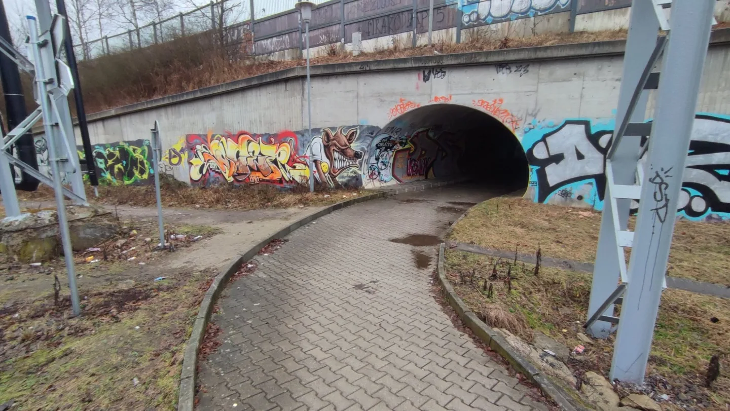 Tunel před revitalizací.