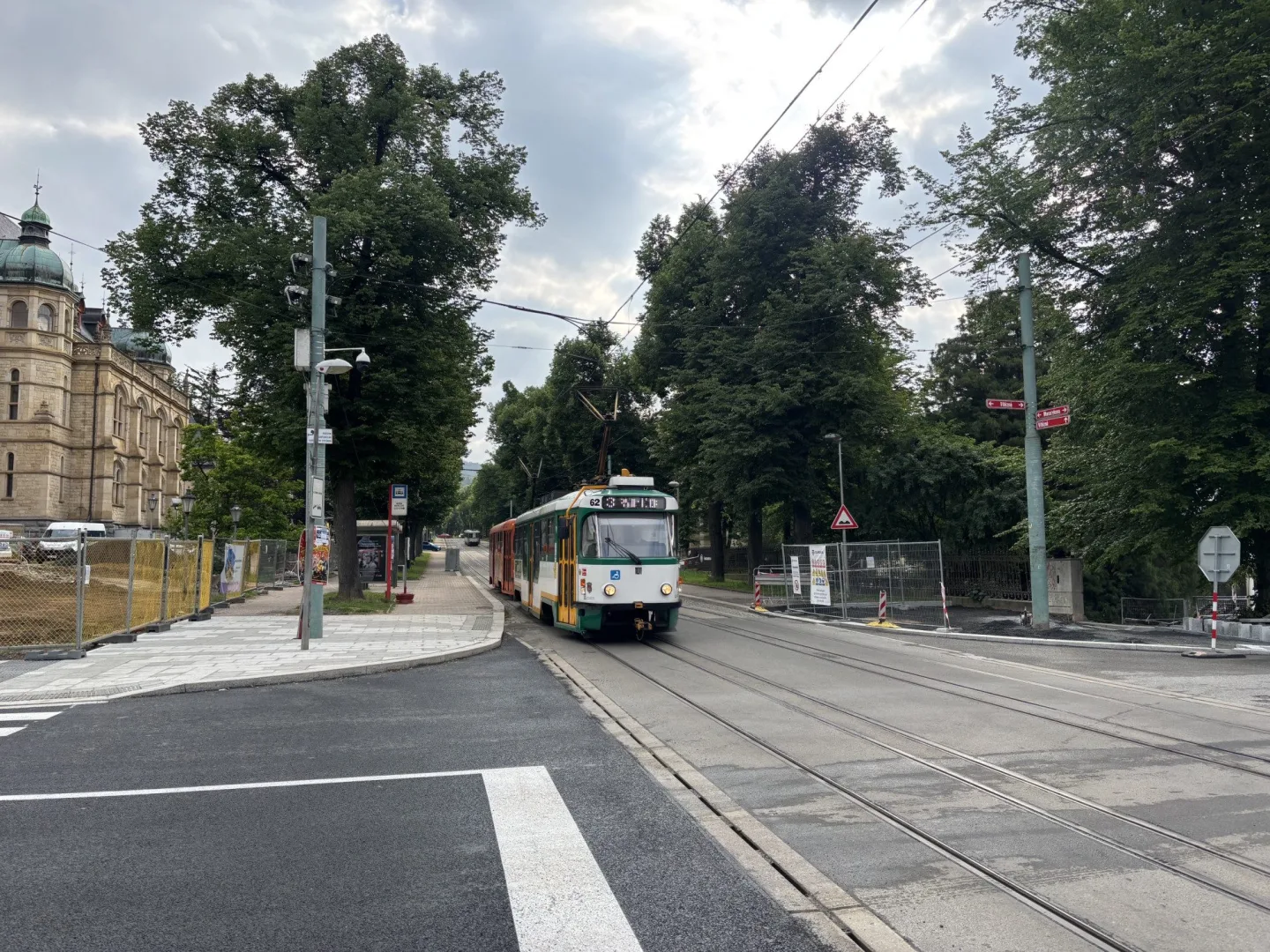 V Liberci začne o víkendu půlroční oprava tramvajové trati do Lidových sadů