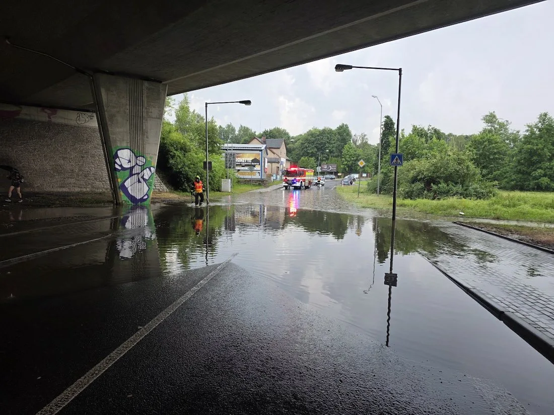 Bouřky a přívalový déšť v Libereckém kraji. Za hodinu hasiči vyjížděli dvacetkrát