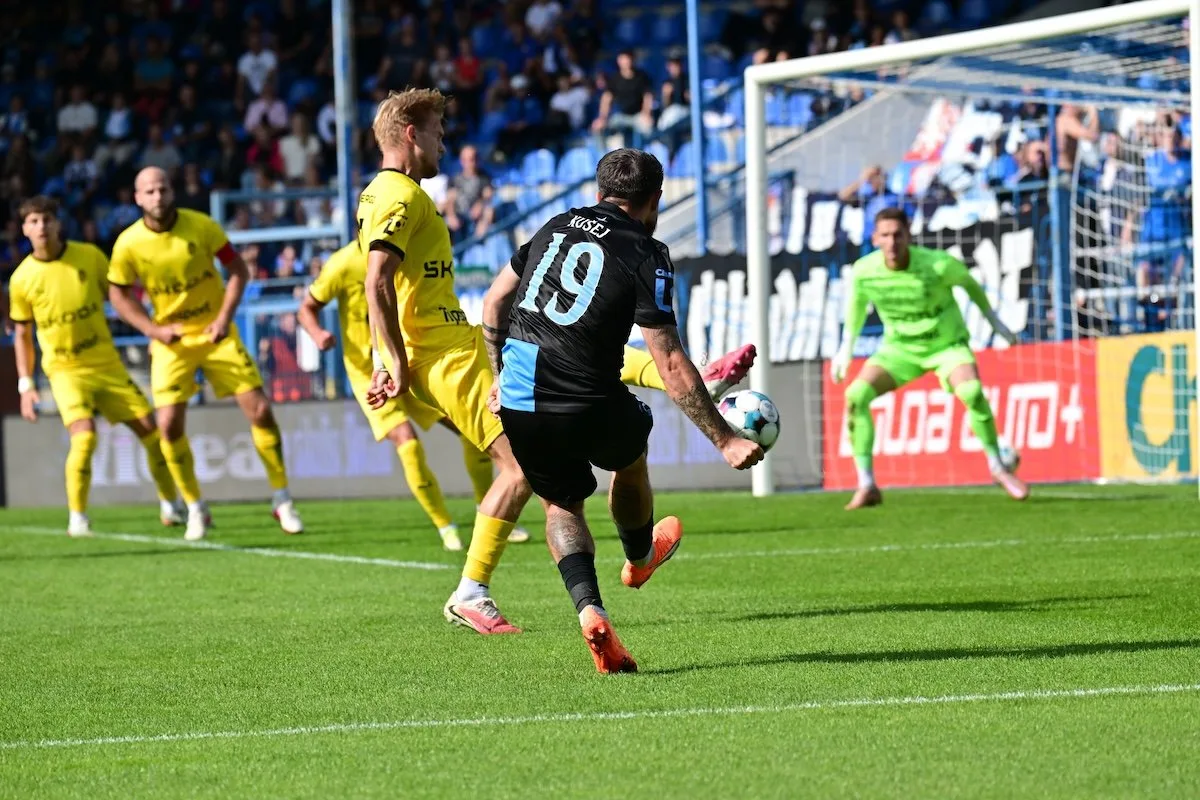 Slovan U Nisy přehrál Boleslav 3:0 a dostal se do čela neúplné ligové tabulky