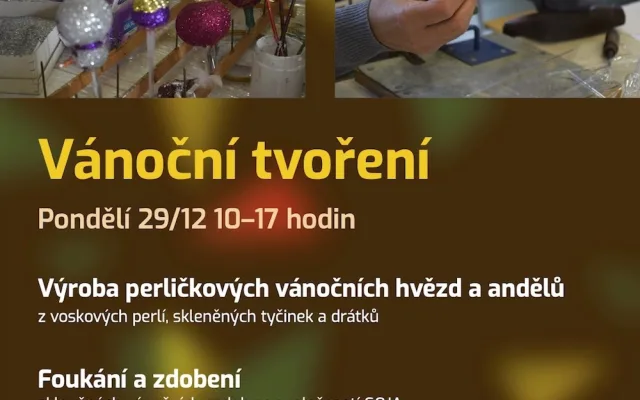 Vánoční tvoření z perlí a skla
