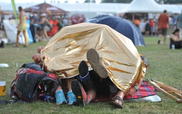 Děštivý festival v roce 2012.