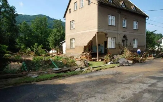 Hejnice po povodních v r. 2010.